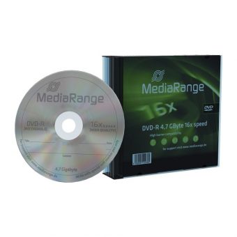 MediaRange DVD-R 4.7GB 16x 5 Pack Slimcase MR418