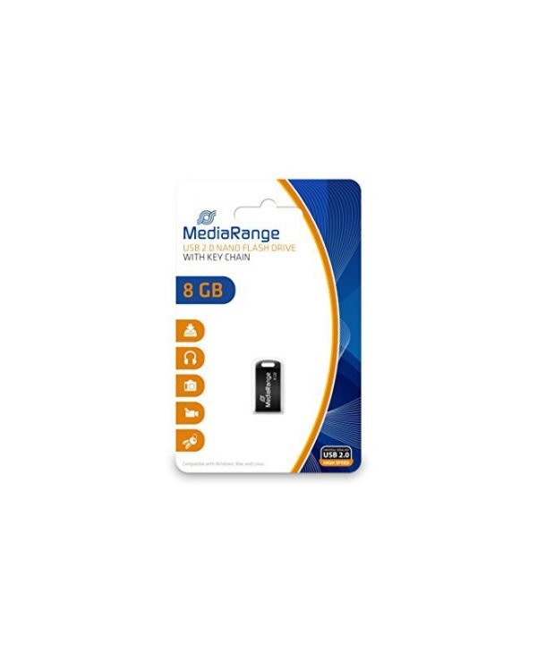 MediaRange Nano 8GB USB 2.0 Black MR920