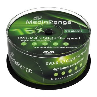 MediaRangeDVD-R 4.7GB 16x 50 Pack Cake MR444