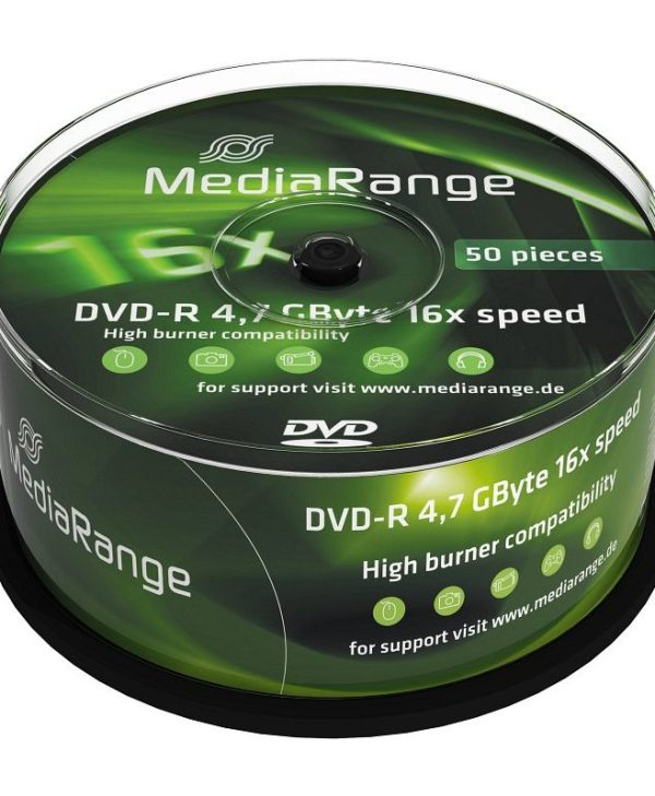 MediaRangeDVD-R 4.7GB 16x 50 Pack Cake MR444