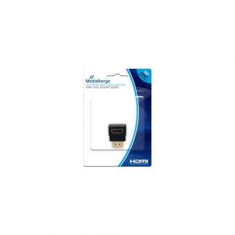 MediaRange Adapter HDMI Male - HDMI Female 90° Angle Black MRCS166