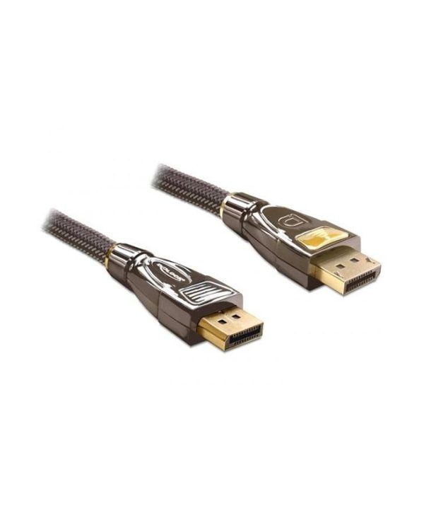 Delock Cable DisplayPort 1.2 Male to DisplaPort Male 4K 60Hz 2m Black 82771