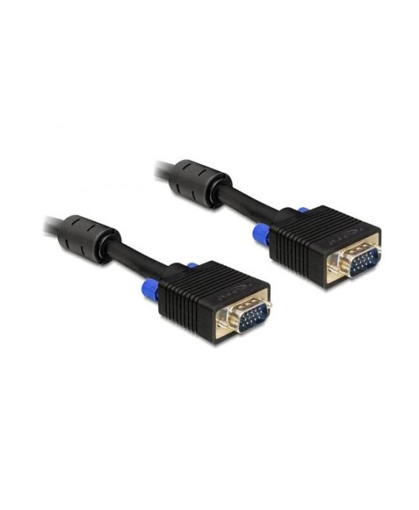 Delock Cable VGA Male to VGA Male 2m Black 82557
