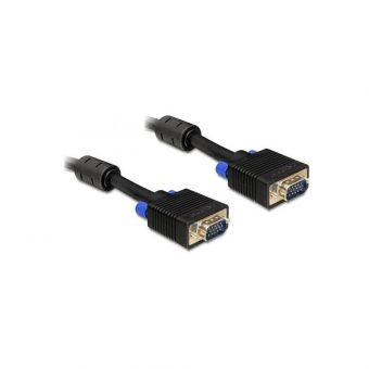 Delock Cable VGA Male to VGA Male 1m Black 82556