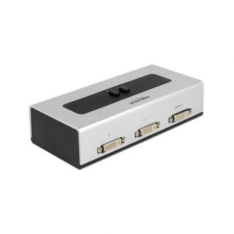 Delock DVI 2-Port Manual Bidirectional Switch 87664