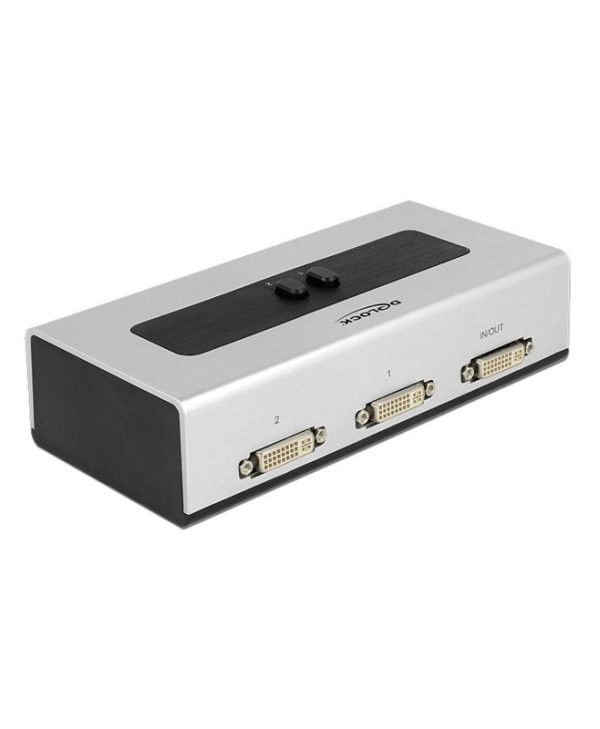 Delock DVI 2-Port Manual Bidirectional Switch 87664