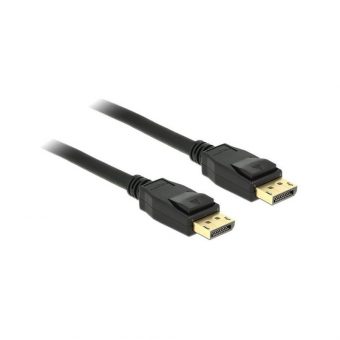 Delock Cable Displayport 1.2 Male to Displayport Male 4K 2m Black 83806