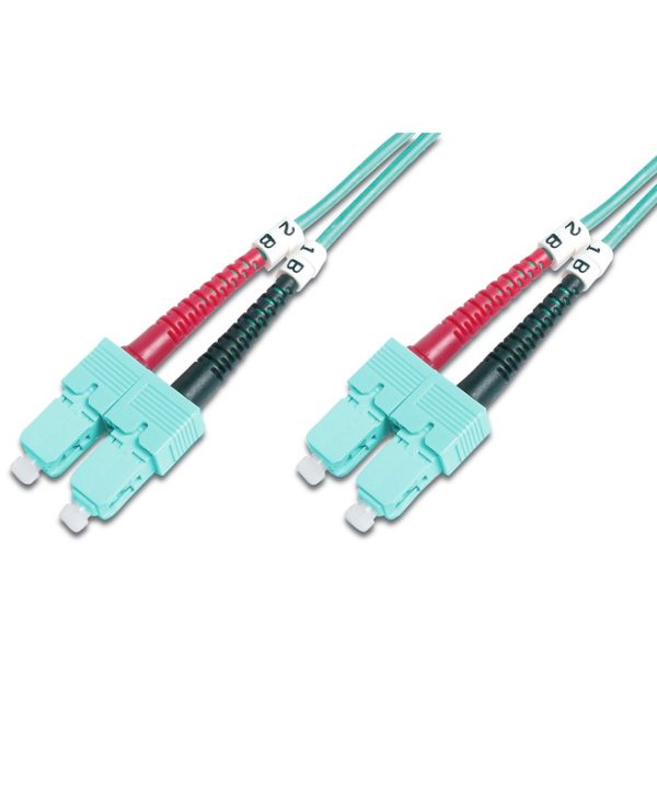 Digitus Professional Fiber Optic Multimode Patch Cord 50/125μm SC/SC OM3 3m Turquoise DK-2522-03/3