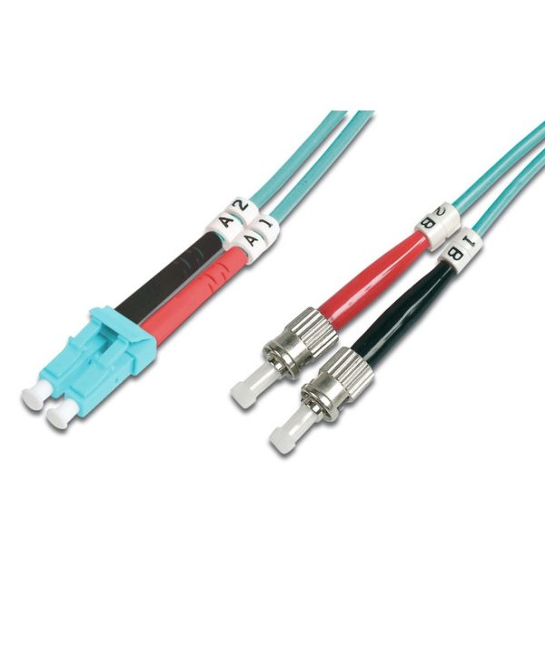 Digitus Professional Fiber Optic Multimode Patch Cord 50/125μm LC/ST OM3 10m Turquoise DK-2531-10/3