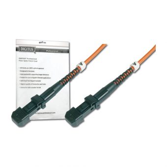 Digitus Fiber Optic Multimode Patch Cord 62.5/125μm MTRJ/MTRJ OM1 2m Orange DK-2644-02