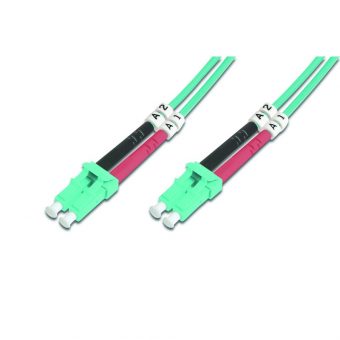 Digitus Fiber Optic Multimode Patch Cord 50/125μm LC/LC OM3 2m Turquoise DK-2533-02/3