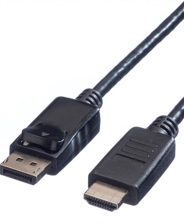 Value Cable Displayport v1.1 Male to HDMI Male 3m Black 11.99.5782