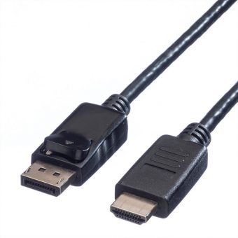 Value Cable Displayport v1.1 Male to HDMI Male 4.5m Black 11.99.5783