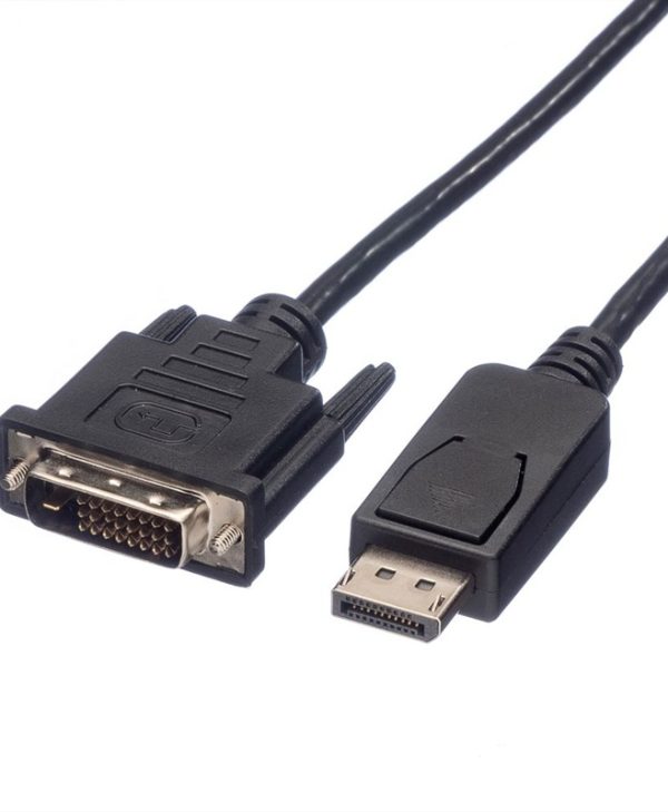 Roline Cable Displayport Male to DVI-D Male 5m Black 11.04.5612