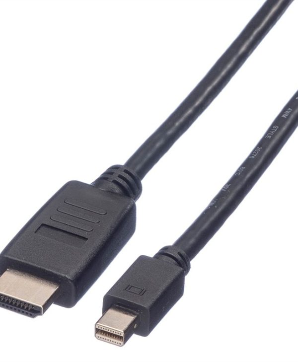 Value Cable Mini Displayport v1.1 Male to HDMI Male 2m Black 11.99.5791