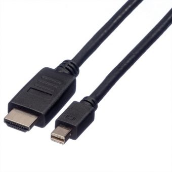 Roline Cable Mini Displayport v1.1 Male to HDMI Male 3m Black 11.04.5792