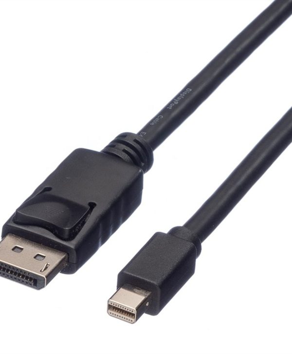 Roline Cable Displayport v1.1 Male to Mini Displayport  Male 1m Black 11.04.5634