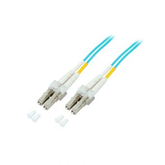 EFB Fiber Optic Jumper Cable 50/125μm LC/LC OM3 1m Light Blue O0312.1