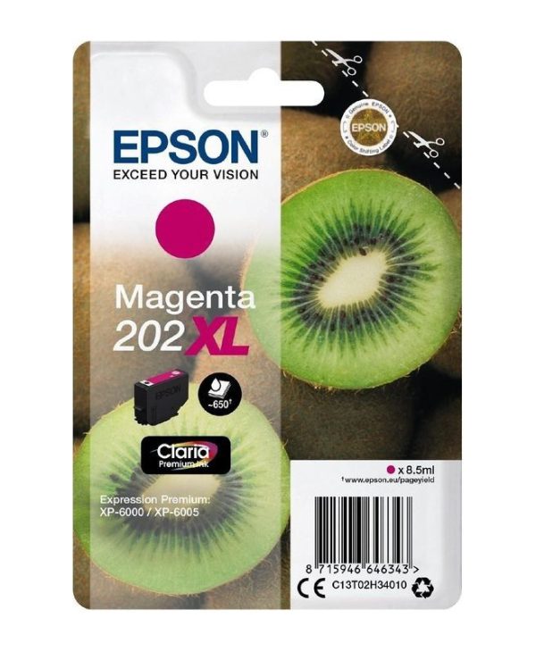 Epson 202XL Ink Cartridge Magenta 8.5ml C13T02H34010
