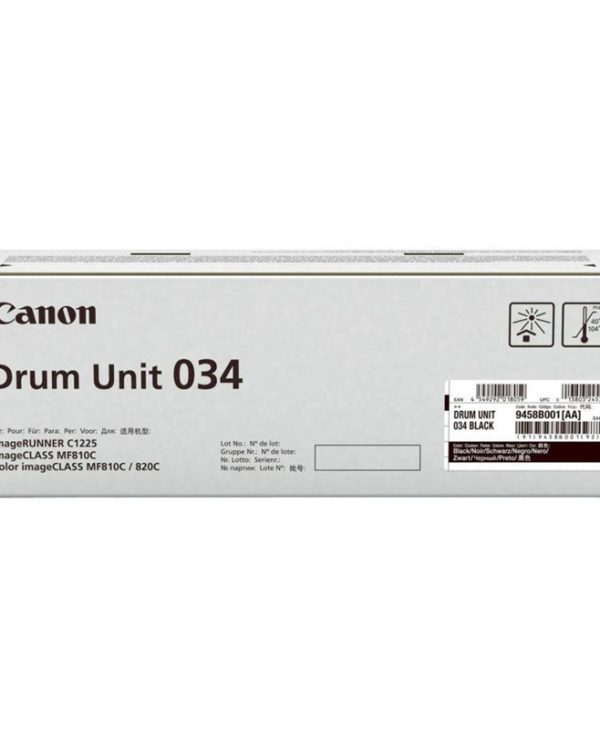 Canon 034 Drum Unit Black 32.5K Pgs 9458B001