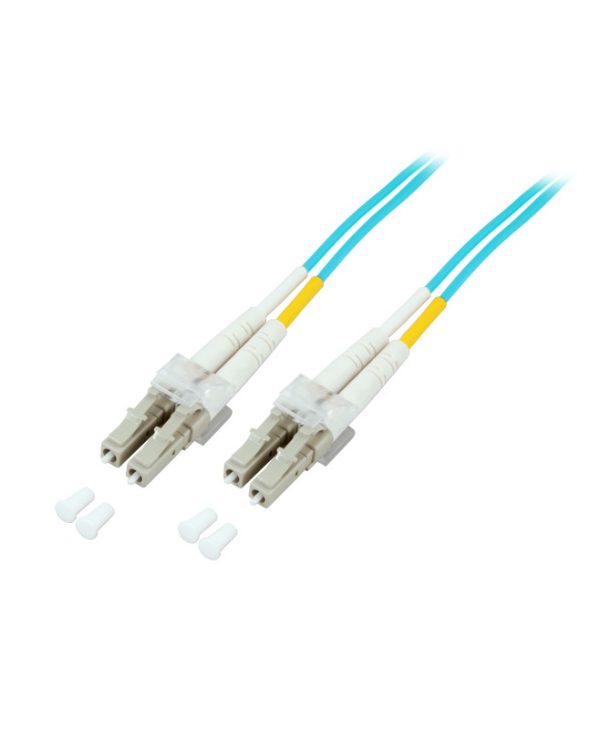 EFB Fiber Optic Jumper Cable 50/125μm LC/LC OM3 2m Light Blue O0312.2