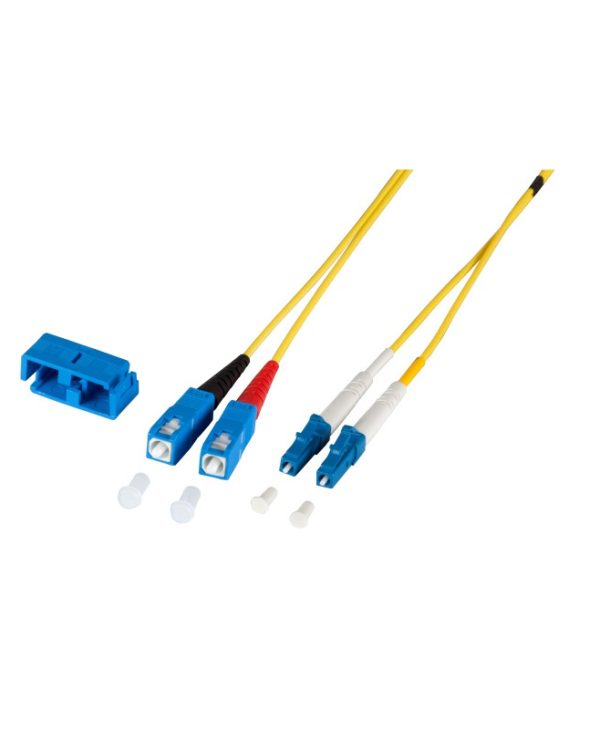 EFB Fiber Optic Jumper Cable 9/125μm LC/SC OS2 10m Yellow O0360.10