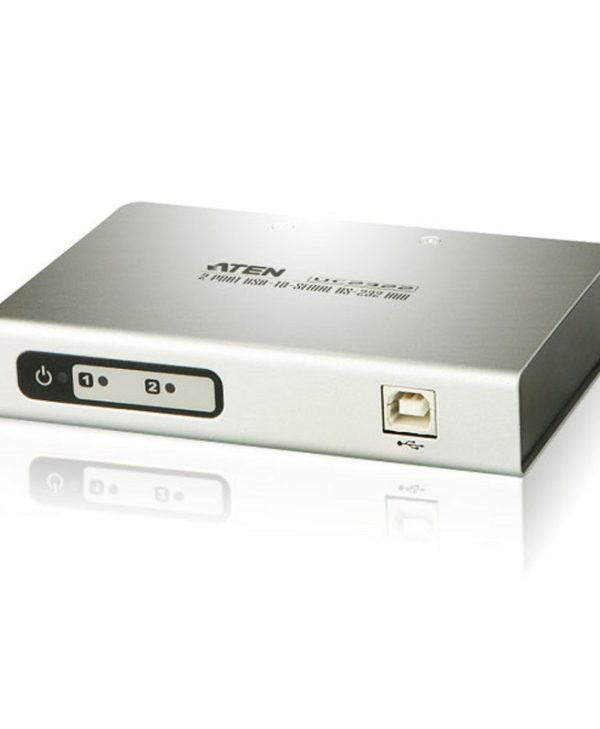 Aten Adapter USB 2.0 Male to 2-Port Serial RS-232 HUB UC2322