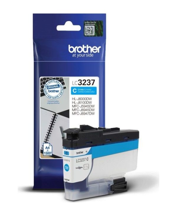 Brother Ink Cartridge Cyan 1.5K Pgs LC3237C