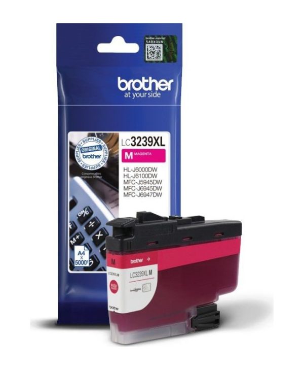 Brother High Yield Ink Cartridge Magenta 5K Pgs LC3239XLM