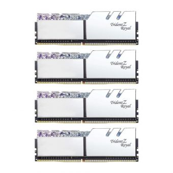 G.Skill Trident Z Royal 64GB (4x16GB) 3200MHz DDR4 Silver F4-3200C16Q-64GTRS