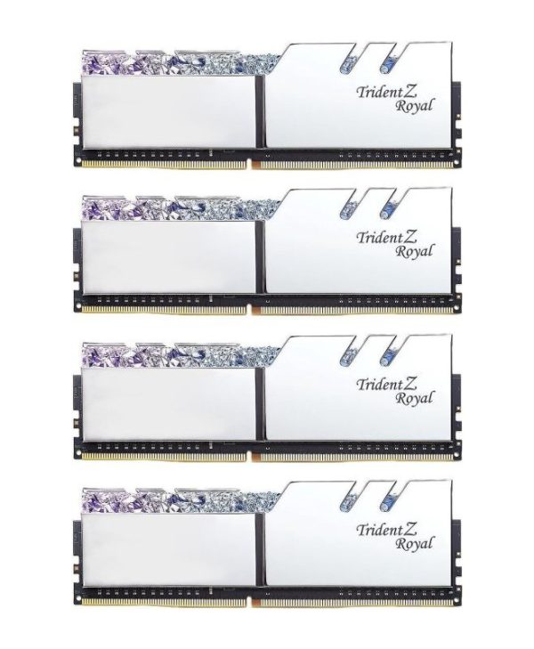 G.Skill Trident Z Royal 64GB (4x16GB) 3200MHz DDR4 Silver F4-3200C16Q-64GTRS
