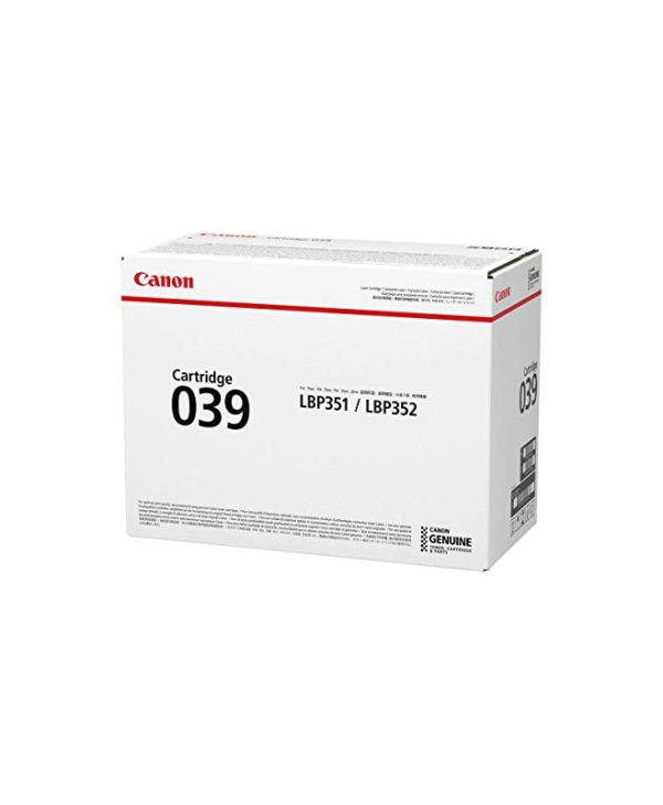 Canon 039 Toner Cartridge Black 10K Pgs 0287C001