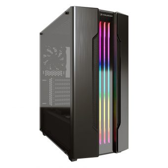 Cougar Gemini S Iron Grey Tempered Glass Midi Tower