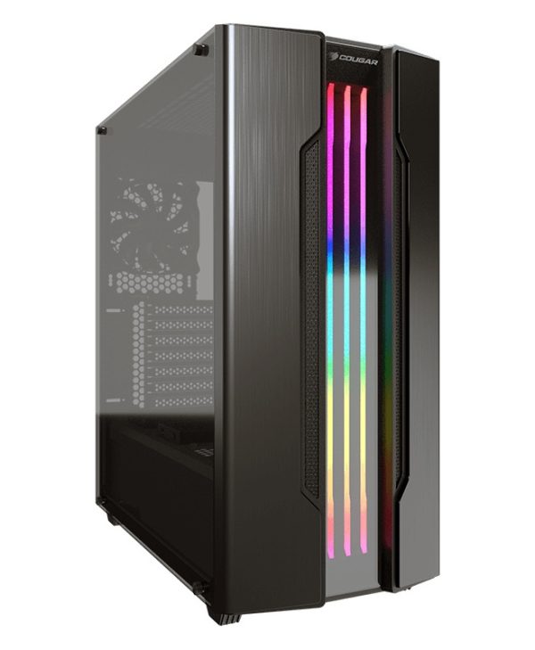 Cougar Gemini S Iron Grey Tempered Glass Midi Tower