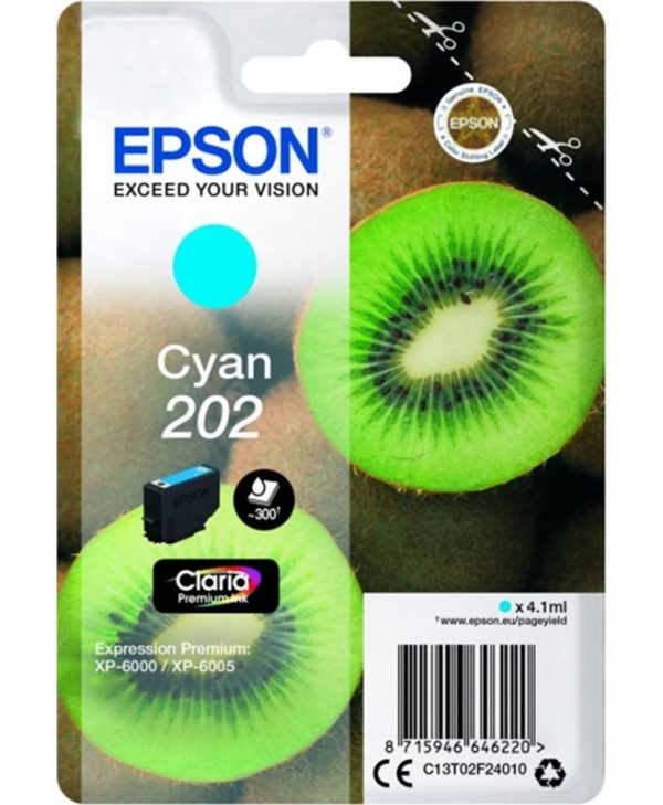 Epson 202 Ink Cyan 4.1 ml C13T02F24010