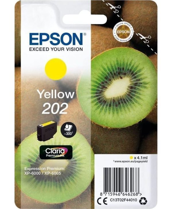 Epson 202 Ink Yellow 4.1 ml C13T02F44010