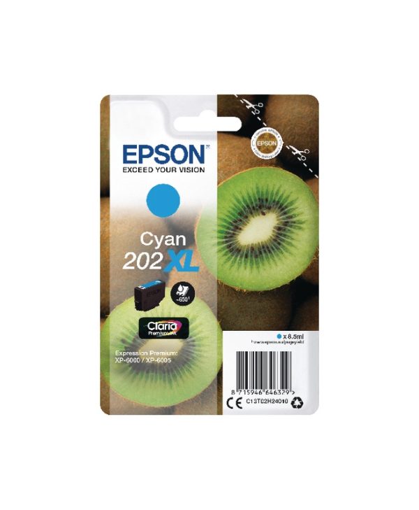 Epson 202XL Ink Cyan 8.5ml C13T02H24010