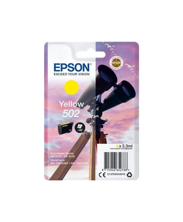 Epson 502 Ink Yellow 3.3ml C13T02V44010