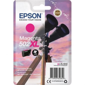 Epson 502XL Ink Magenta 6.4ml C13T02W34010
