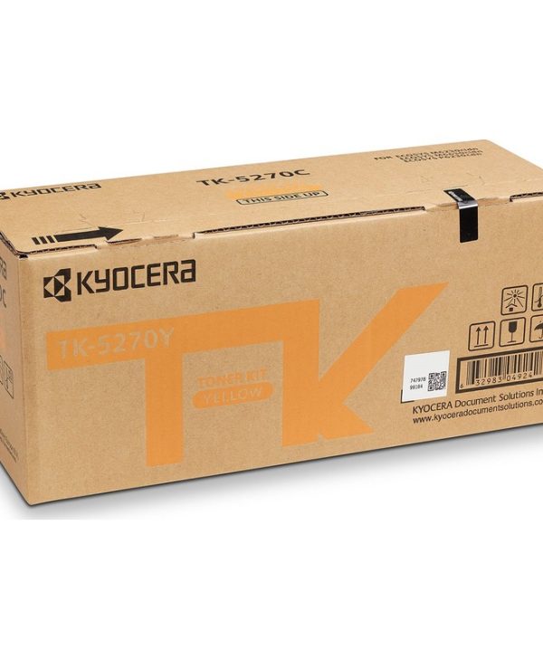 Kyocera Mita TK-5270Y Toner Yellow 6K Pgs 1T02TVANL0