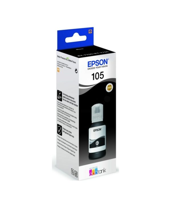 Epson 105 Ink Bottle Black 140ml C13T00Q140