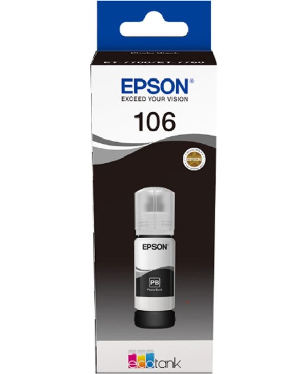 Epson 106 Ink Bottle Photo Black 70ml C13T00R140