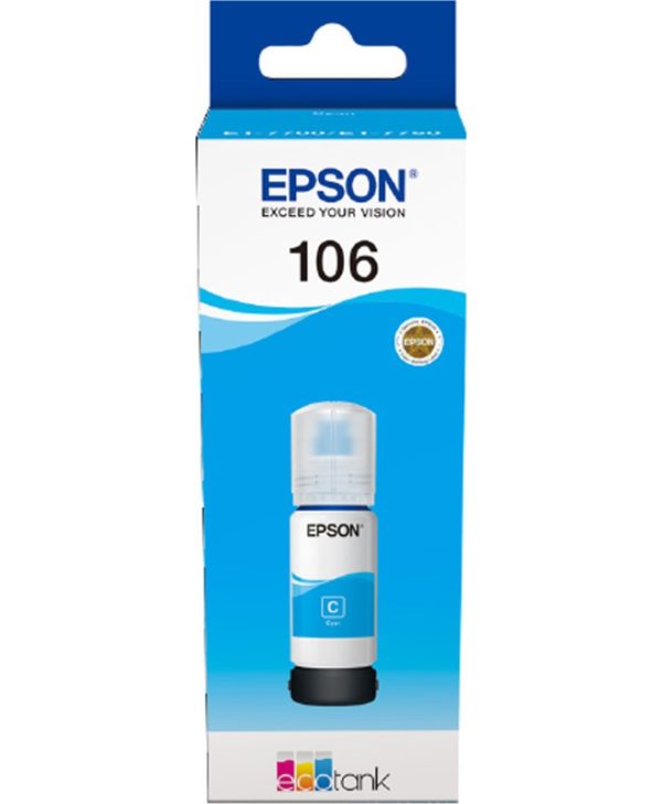Epson 106 Ink Bottle Cyan 70ml C13T00R240
