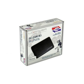 LC-Power 2.5" USB 3.0 HDD/SSD External Enclosure Black LC-25BUB3 - Image 2