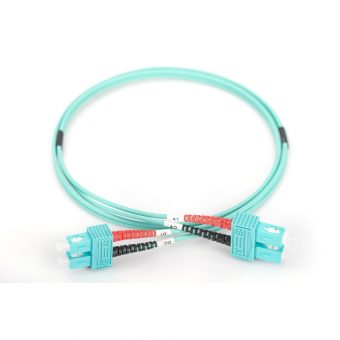 Digitus Professional Fiber Optic Multimode Patch Cord 50/125μm SC/SC OM3 3m Turquoise DK-2522-03/3 - Image 2