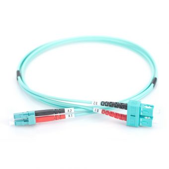 Digitus Professional Fiber Optic Multimode Patch Cord 50/125μm LC/SC OM3 5m Turquoise DK-2532-05/3 - Image 2