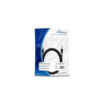 MediaRange UTP Cable Cat.6 3m Black MRCS116 - Image 2