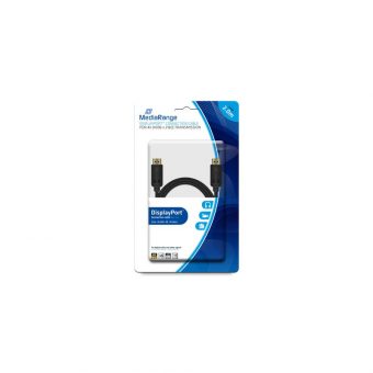 MediaRange Cable DisplayPort Male - DisplayPort Male Gold Plated 2m Black MRCS159 - Image 2