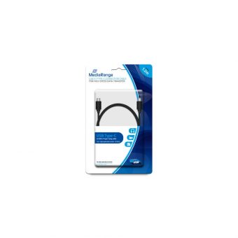 MediaRange Cable USB 3.1 Type-C Male - USB 3.1 Type-C Male 10Gbit/s Nickel Plated 1.2m Black MRCS161 - Image 2