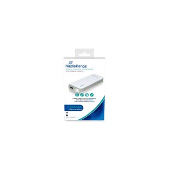 MediaRange Mobile Charger Powerbank 5.200 mAh White/Grey MR751 - Image 3